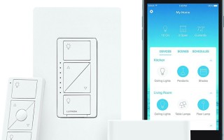 Caseta In Wall lamp dimmer kit with Smart Bridge