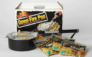 Open-Fire Pop Outdoor Popcorn Popper Set